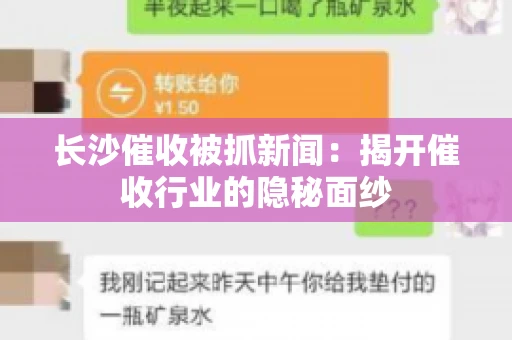 长沙催收被抓新闻：揭开催收行业的隐秘面纱