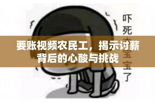 要账视频农民工，揭示讨薪背后的心酸与挑战