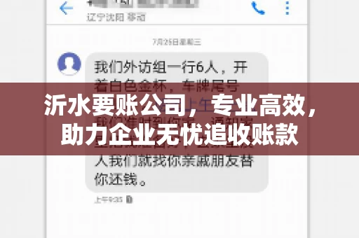 沂水要账公司，专业高效，助力企业无忧追收账款