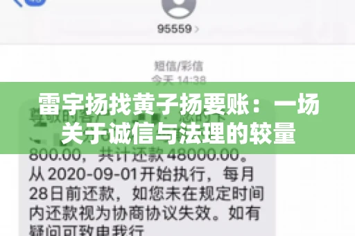 雷宇扬找黄子扬要账：一场关于诚信与法理的较量