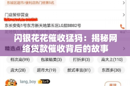 闪银花花催收猛犸：揭秘网络贷款催收背后的故事